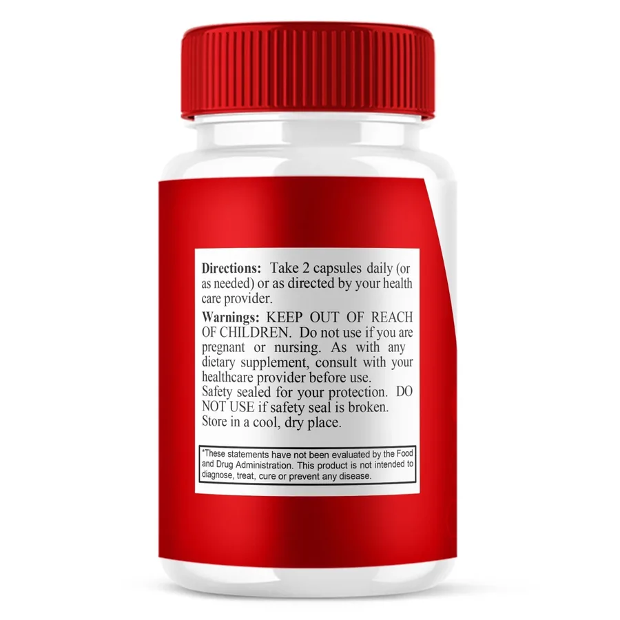 HoneyFlush side label with directions and warnings